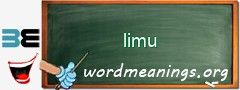 WordMeaning blackboard for limu